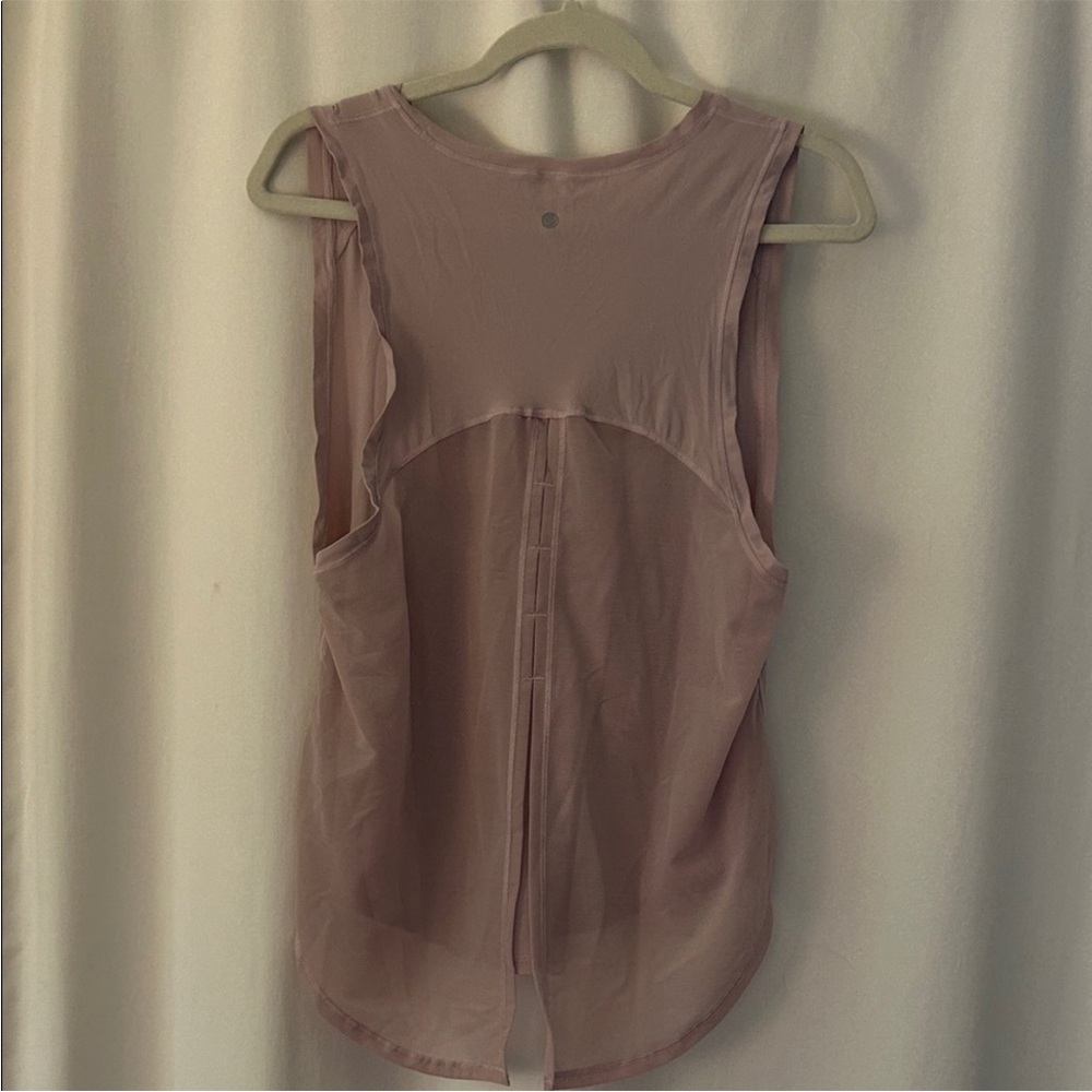 CRZ Yoga Split Back Pink Tank Top - Picture 2 of 2